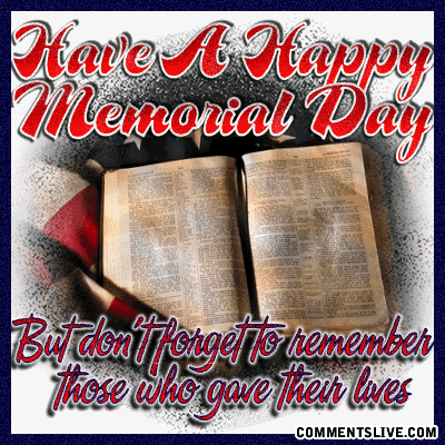 Memorial Day Comments