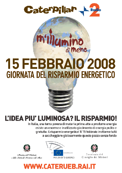 m'illumino di meno - poster