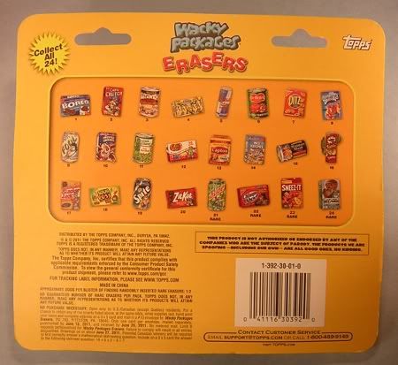 Wacky Packages Erasers