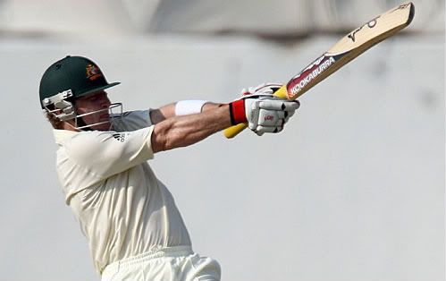 Brad Haddin provided an important boost for Australia with 94