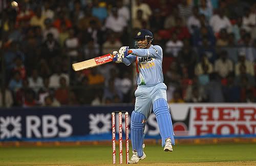 Virender Sehwag reached his half-century from 48 balls