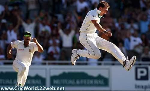 Dale Steyn can't control his emotions on dismissing Ricky Ponting