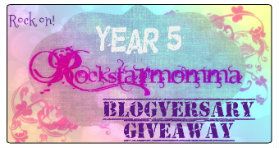R0ckstarm0mma's Year 5 Blogversary Giveaway