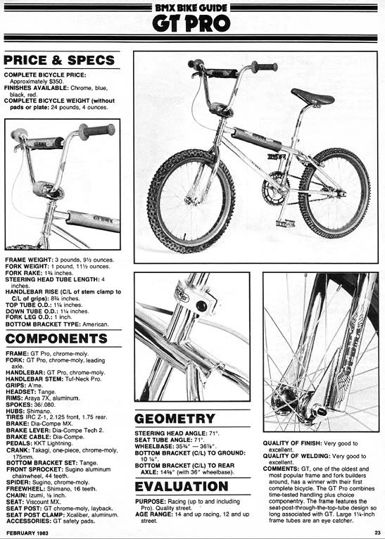 GT Nora Cup 1982 decal Old school bmx