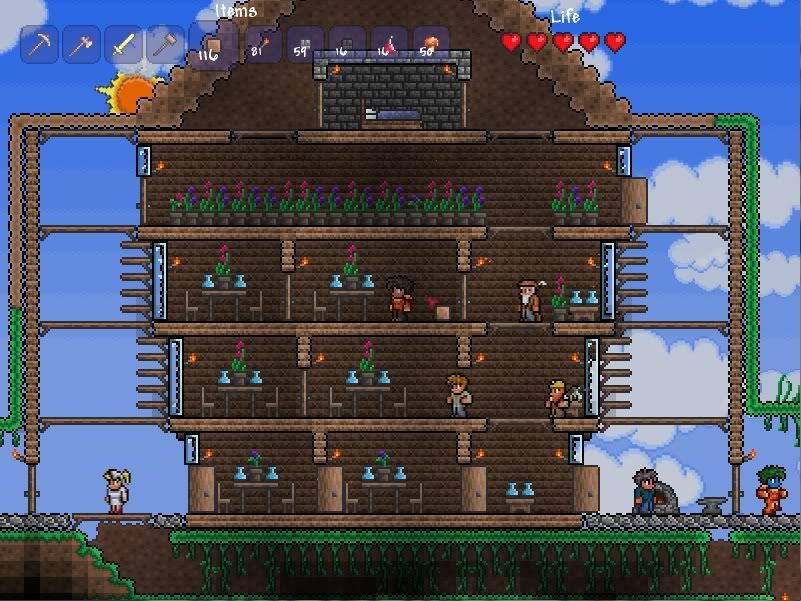 Construir una casa terraria npc