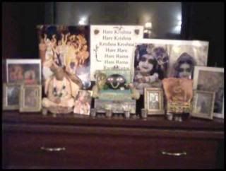 One of our many hotel altars