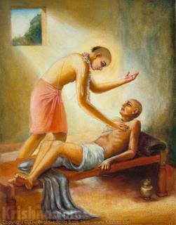 Amoga is delivered by Lord Chaitanya