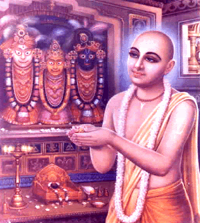 Lord Chaitnya with Sri Jagannath