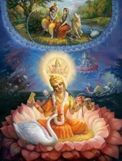 Gayatri meditating on Radha Krishna