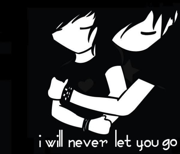 cute emo love i will never let u go