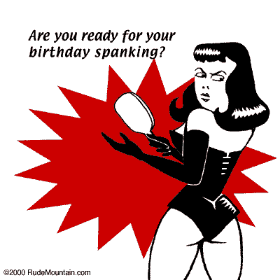 Birthday spanking