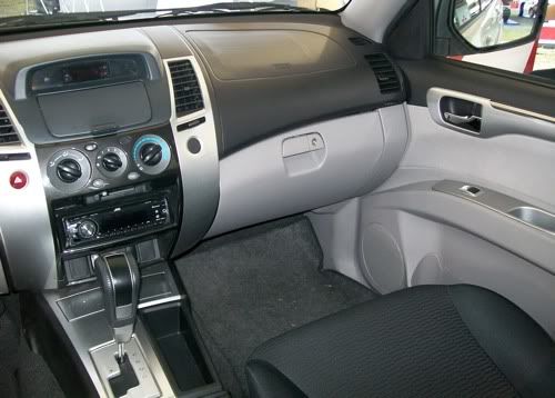 The front passenger's seat of a 2009/2010 Mitsubishi Montero Sport GLS.