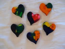 "Heart of Rock 'n Roll" FFS Upcycled Heart Crayons by Dragonfly Gifts