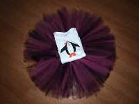 Miss Penguin tutu and tee set YPS  FREE SHIPPING!