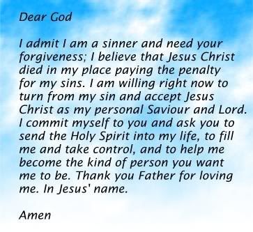 Salvation Prayer