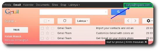 Email via Google Apps for Business Email Pribadi di Google
