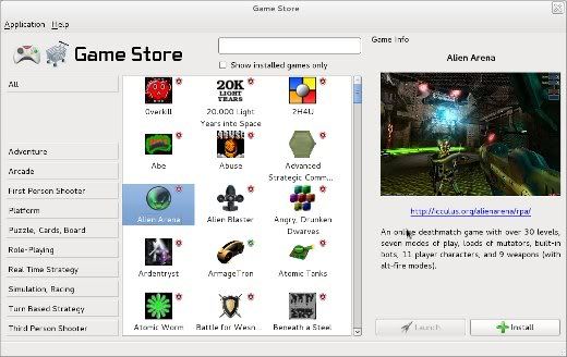Game Store for openSUSE Game Store