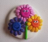 Cheerful flowers magnet