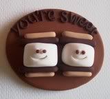 You're Sweet S'mores magnet