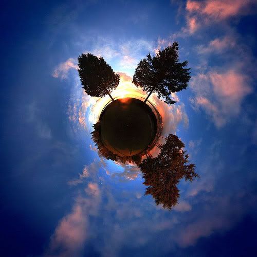 Stereographic Sunset
