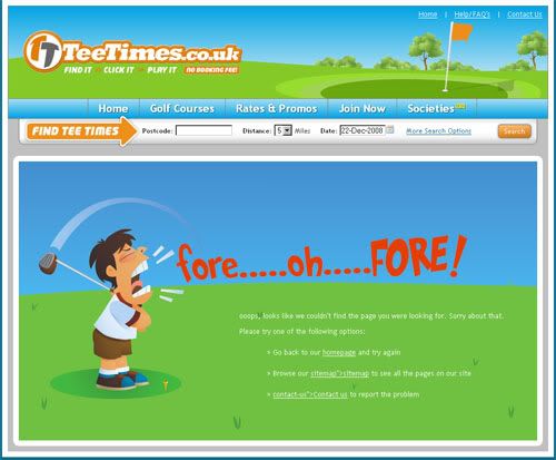 Book golf times in the UK