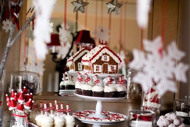 North Pole Gingerbread House Decorating Christmas Party