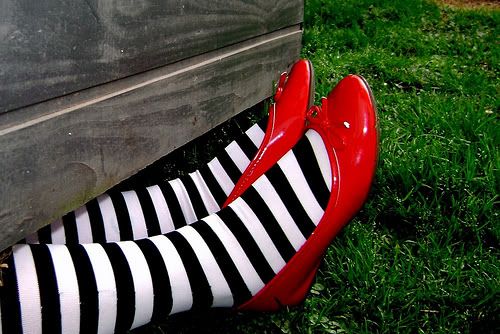 Wicked Witch Striped Socks from "The Wizard of Oz"