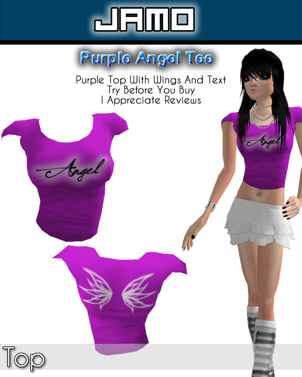 Purple Angel Tee Preview