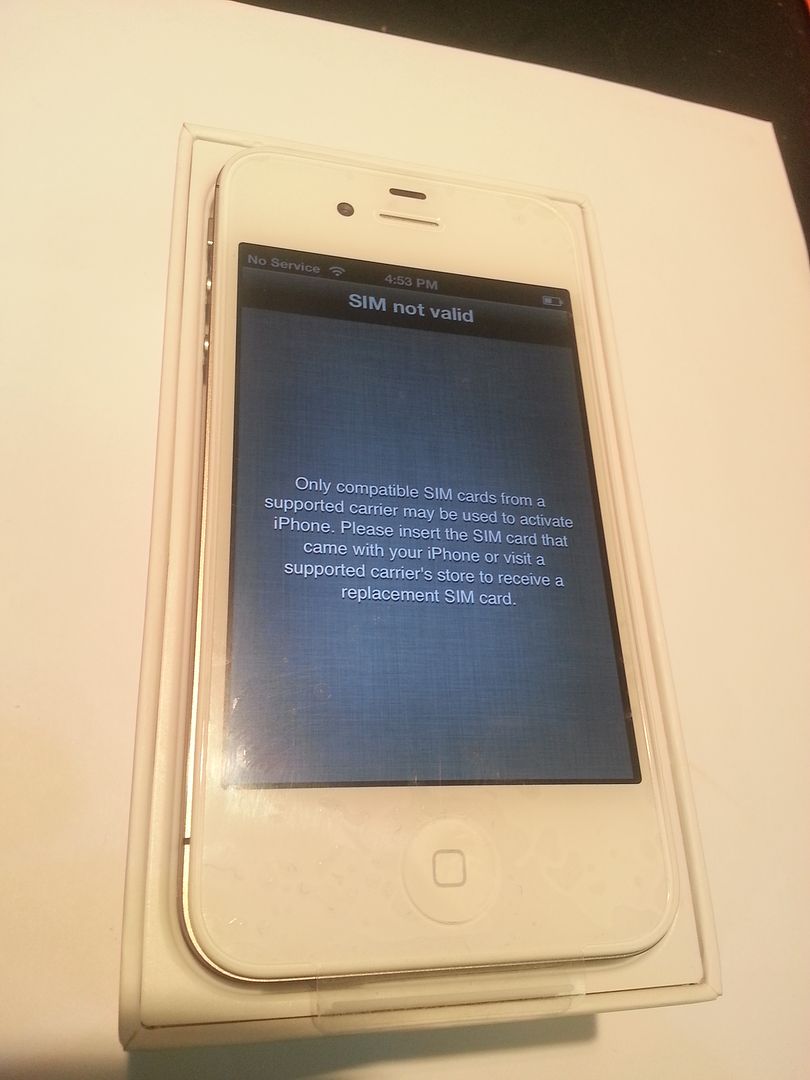  iPhone 4S 16GB Verizon White iOS 5 1 GSM Cell Phone Bad ESN