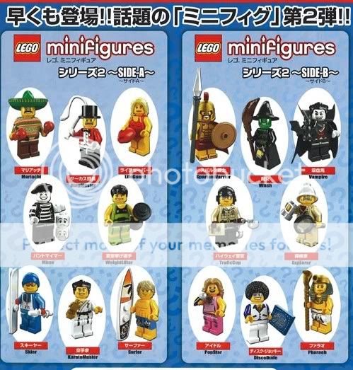   Takara Tomy 2 LEGO Mini Figurine Side A Mime