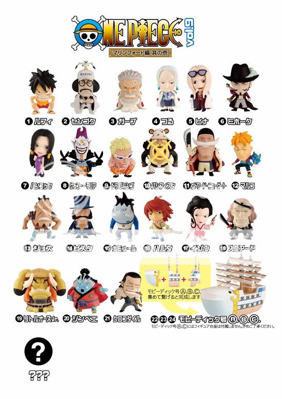   One Piece Mini Big Head Marineford 1 Vol 9 Heroes Figure Tsuru  