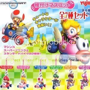 Yujin Wii Mario Kart Root Phone strap Figure Baby Peach  