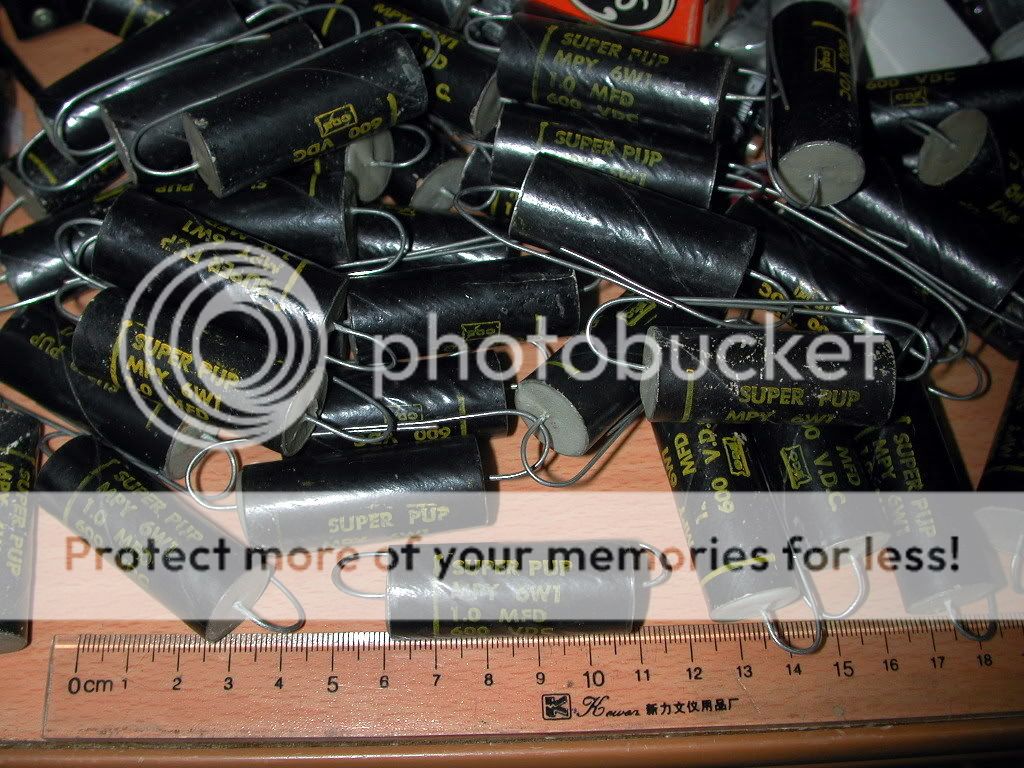 10 X NOS CDE SUPER PUP 1uF 600VDC TUBE AMP CAPACITOR  