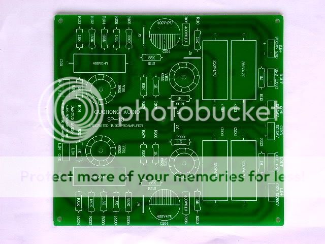 TUBE PREAMPLIFIER PCB   BASED ON AUDIO RESEARCH SP 10  