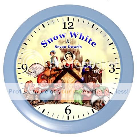 New* HOT SNOW WHITE and SEVEN DWARFS Wall Clock Home Gift  