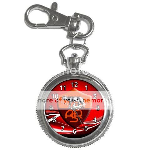 as roma key chain watch silver