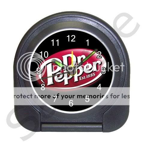 NEW* HOT BLACK DR PEPPER Travel Alarm Clock Black  