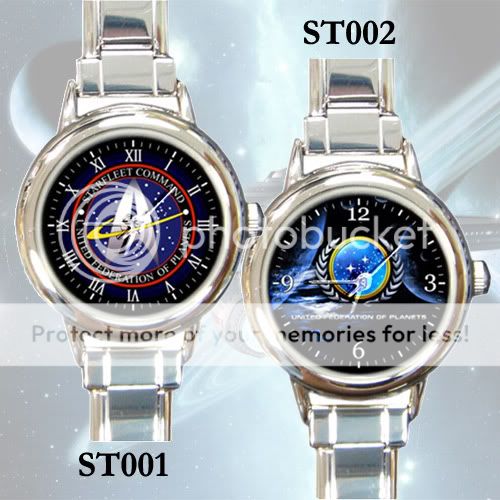 NEW* HOT STAR TREK Round Italian Charm Wristwatches  