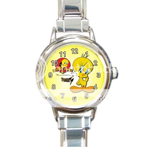 New* HOT TWEETY BIRD Round Italian Charm Watch  