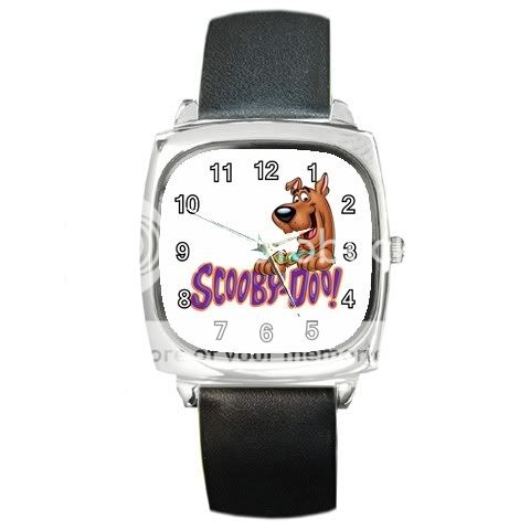 NEW* HOT SCOOBY DOO 001 Square Metal Watch LeatherBand  