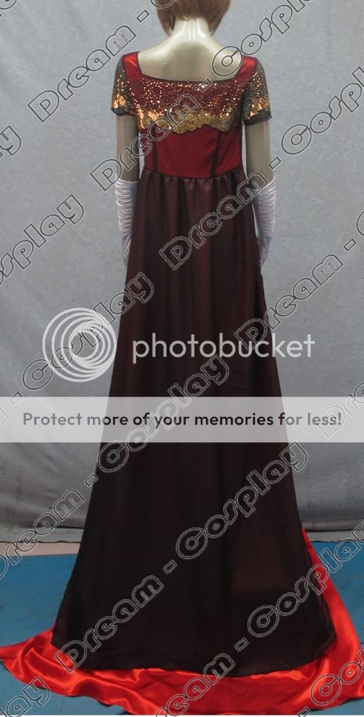 Titanic  Rose Dinner Red Dress Costume Victorian REPLICA  