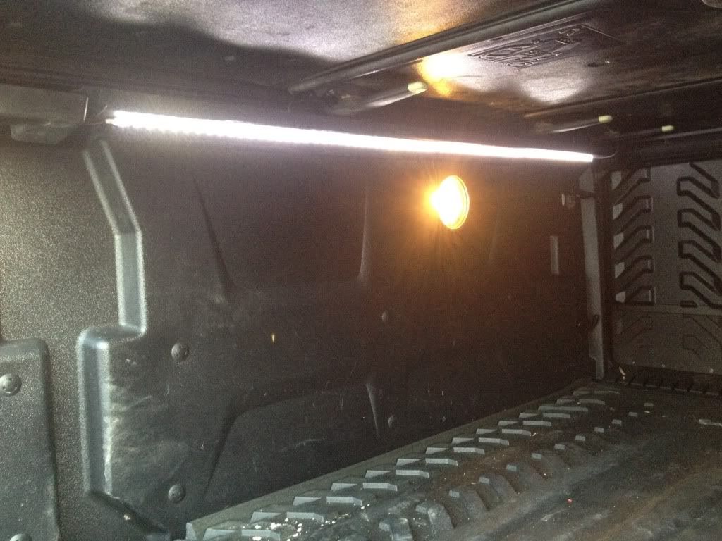 For reference, the brightness of the LEDs in the bed makes it so I can't tell that the cargo light is ...